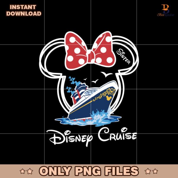 Custom Minnie Disney Cruise Family Vacation 2025 Png