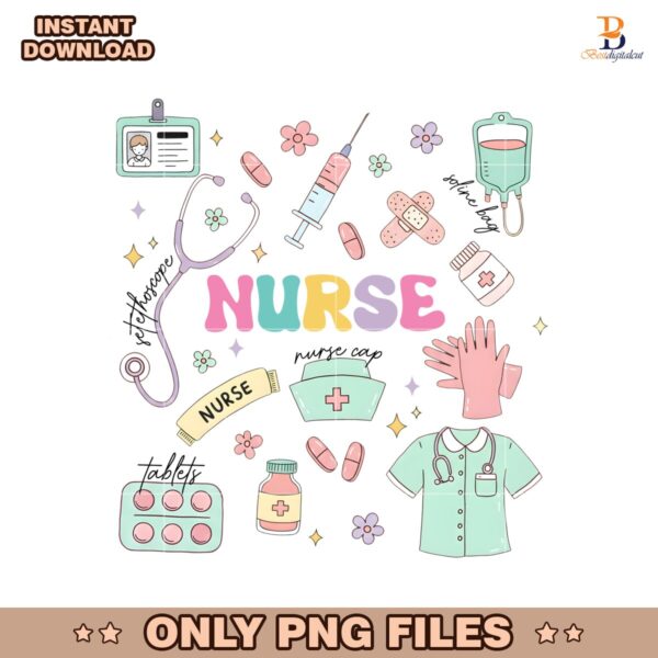 Cute Medical Clipart Set For Kawaii Nurse PNG