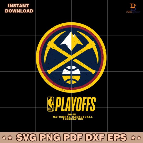 Denver Nuggets 2025 NBA Playoffs Alley Oop Svg