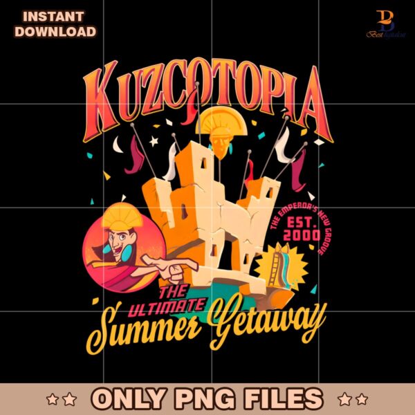 Disney Kuzcotopia The Emperors New Groove Est 2000 PNG
