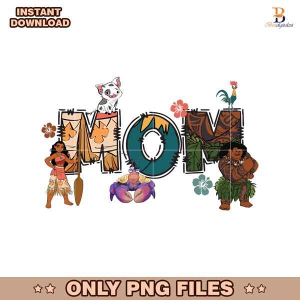 Disney Mom Princess Moana Family Maui Png