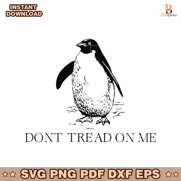 Don't Tread On Me Penguin Tariffs Anti Trump SVG