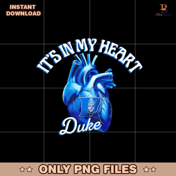 Duke Blue Devils It Is In My Heart NCAA 2025 Png