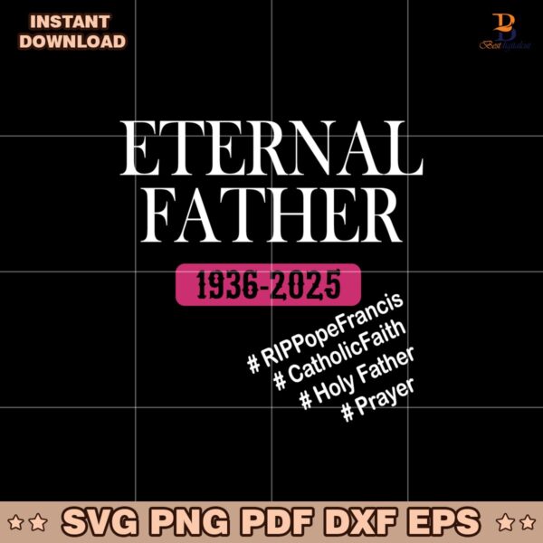 Eternal Father Pope Francis Memorial Svg
