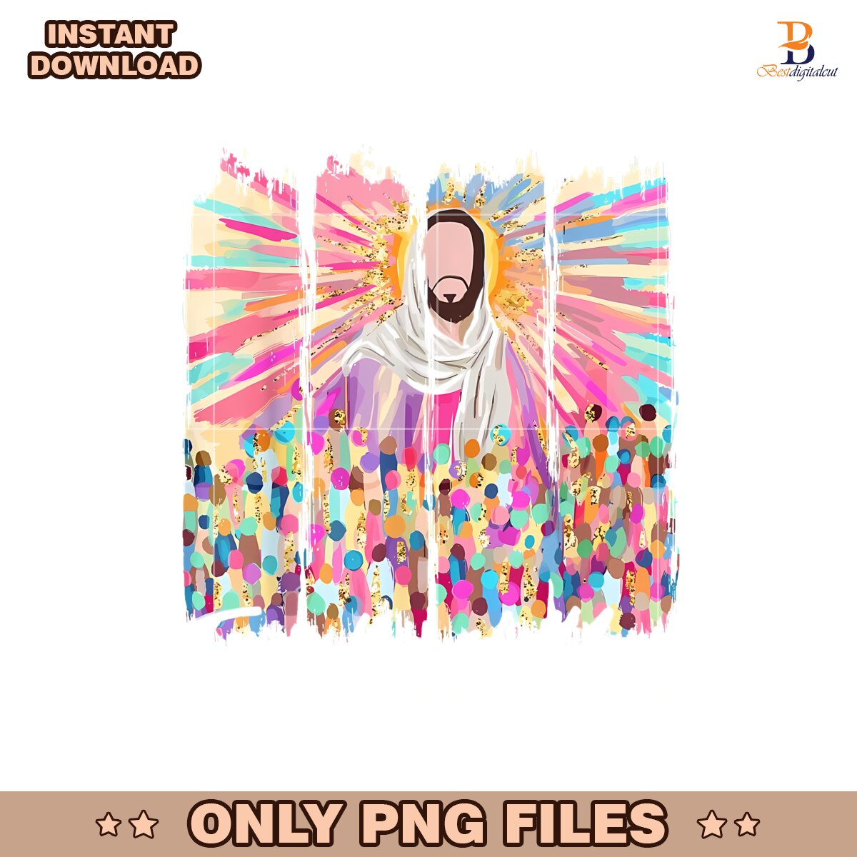 Every Knee Shall Bow Brushstroke Jesus Png