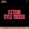 Extend Kyle Tucker Chicago Cubs SVG Printable