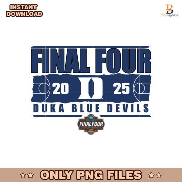 Final Four Duke Blue Devils 2025 NCAA Men Basketball Png