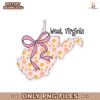 Floral Coquette Bow West Virginia Floral Girly Bow Png