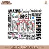 Floral Mom Coquette Word Art PNG