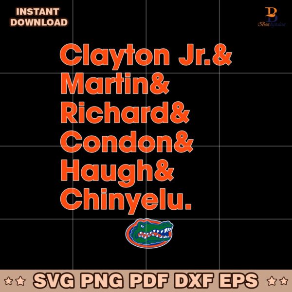Florida Clayton Jr Martin Richard Condon Haugh Chinyelu SVG