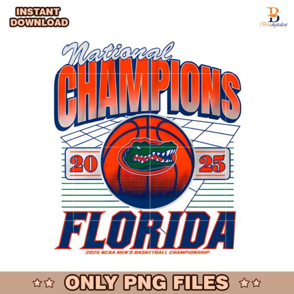 Florida Gator Ncaa Champions 2025 Grid PNG