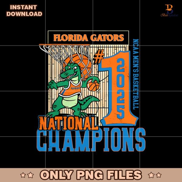 Florida Gators 2025 NCAA Basketball Champions Png