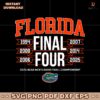 Florida Gators All-Time Final Fours Ncaa Men Basketball SVG