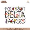Foxtrot Delta Tango Butterfly Floral PNG