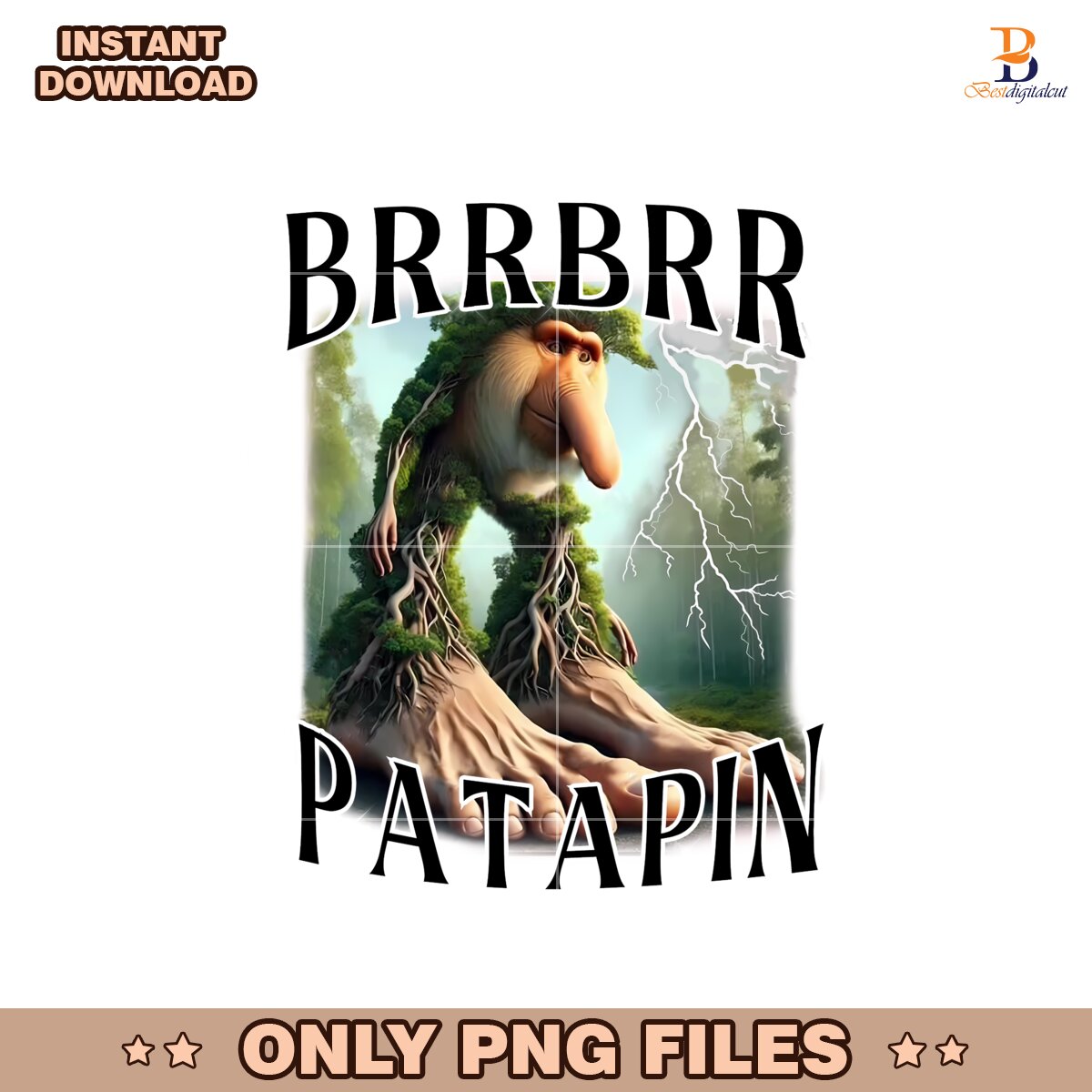 Funny BrrBrr Patapin Italian Brainrot Meme Png
