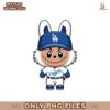 Funny Labubu Los Angeles Dodgers Baseball Png