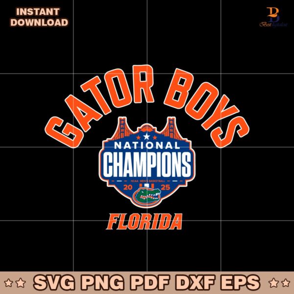 Gator Boys National Champion Florida Basketball SVG