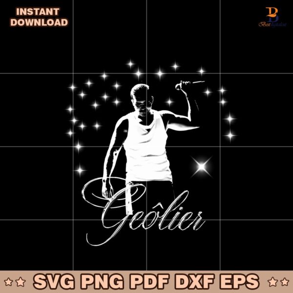 Geolier Live 2025 Music Tour Svg Instant Download