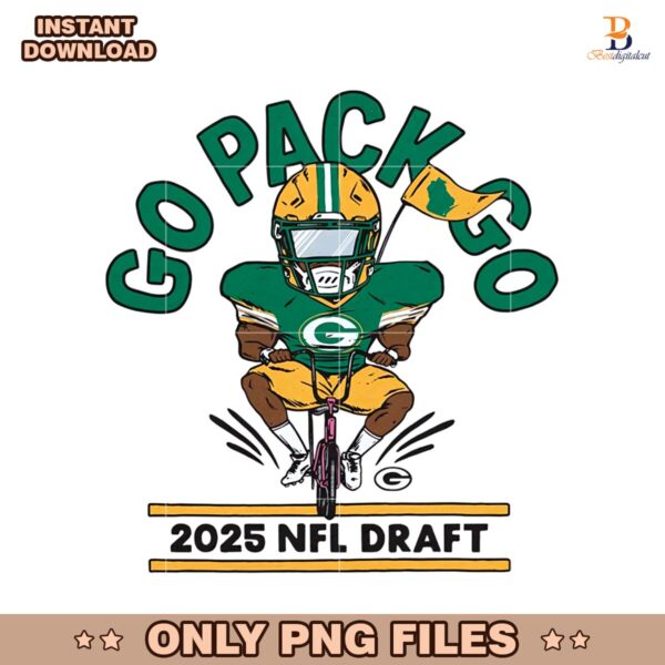 Go Pack Go 2025 NFL Draft Bike Ride PNG