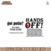 Got Polio Me Either Hands Off Musk Protest Svg
