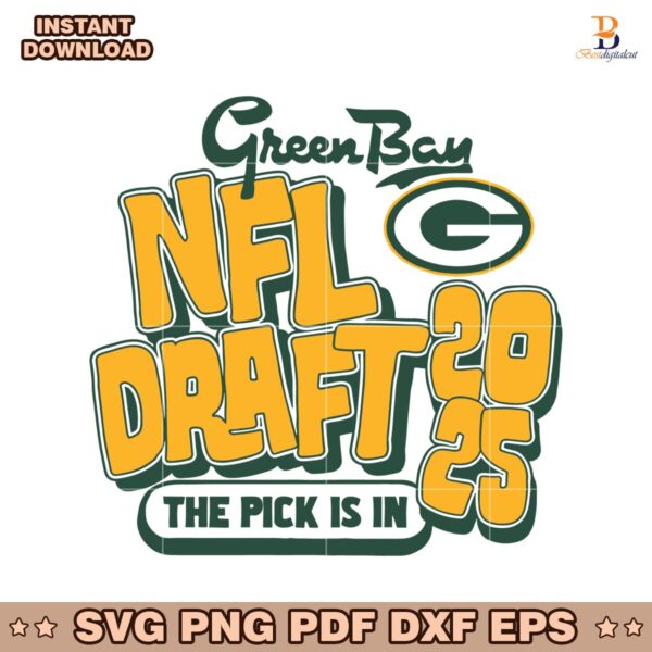 Green Bay Football NFL Draft 2025 The Pick Is In SVG