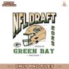 Green Bay Packers 2025 NFL Draft Helmet Fashion Png