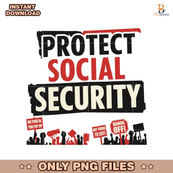 Hands Off Social Security Cowgirl Protest PNG