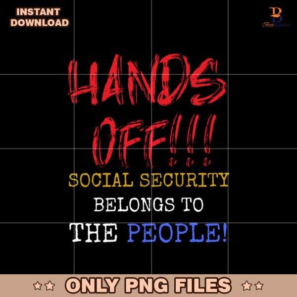 Hands Off Social Security Foam Board Sign Png