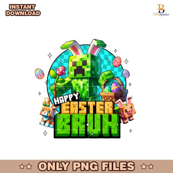 Happy Easter Bruh Boys Mining minecraft Png