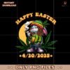 Happy Easter Day 420 Bunny Smoking Weed Marijuana Png