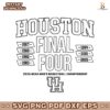 Houston Cougars Mens Basketball All Time Final Fours SVG