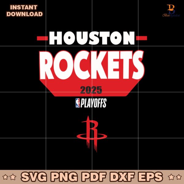Houston Rockets 2025 NBA Playoff Participant Master Svg