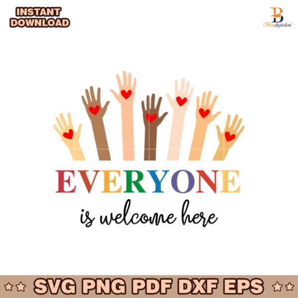 Idaho Teacher Everyone Is Welcome Here Svg