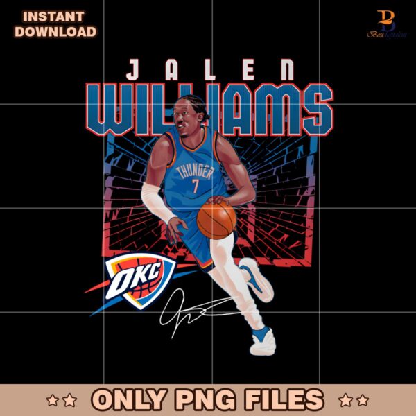 Jalen Williams Oklahoma City Thunder Shattered PNG