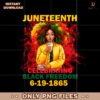 Juneteenth Black Girl Celebrating Black Freedom Since 1865 PNG