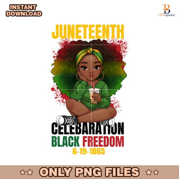 Juneteenth Celebrating Black Freedom 1865 PNG