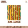 Juneteenth Fist Black Power Afro Pride PNG