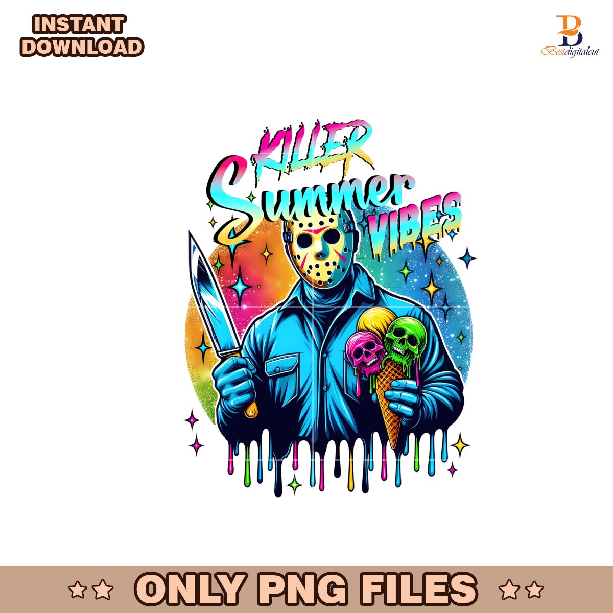 Killer Summer Vibes Chillin Like A Killer Vacation Png