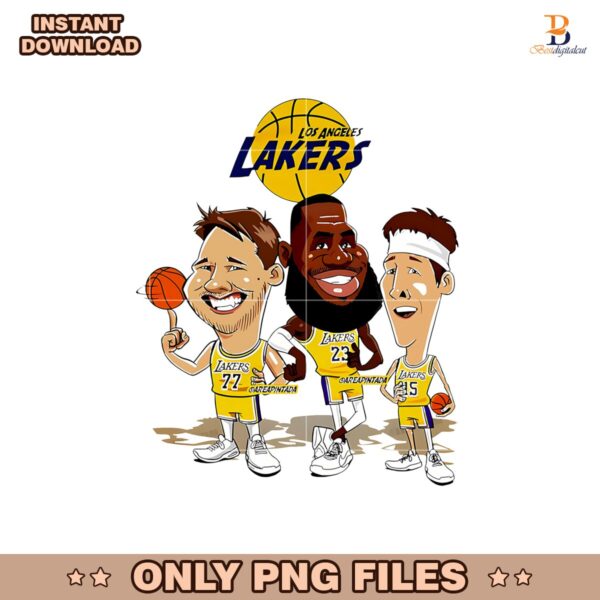 LA Lakers LeBron James Luka Doncic Austin Reaves Png