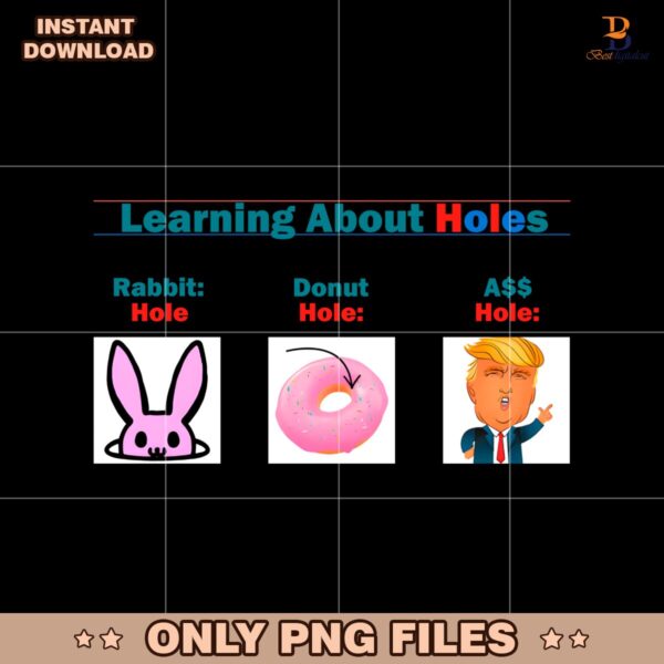 Learning About Holes Rabbit Hole Donut Hole Ass Hole PNG