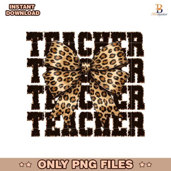 Leoprad Bow Teacher PNG