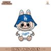 Los Angeles Dodgers Labubu Baseball Png