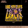 Los Angeles Lakers Basketball Break Vintage Png