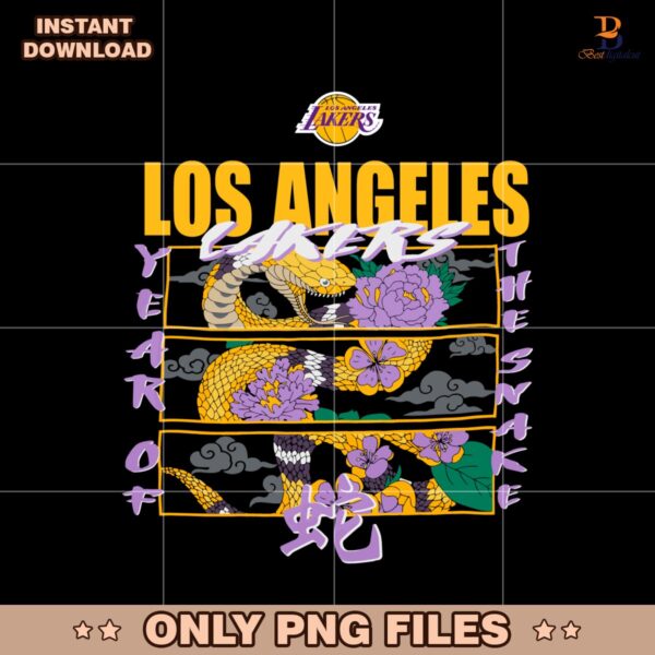 Los Angeles Lakers Year Of The Snake PNG