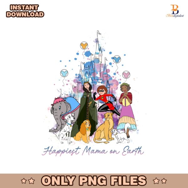 Magical Mom Squad Watercolor Castle PNG