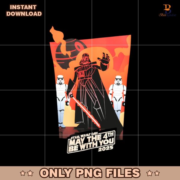 May The 4Th Be With You 2025 Star Wars Day Darth Vader PNG