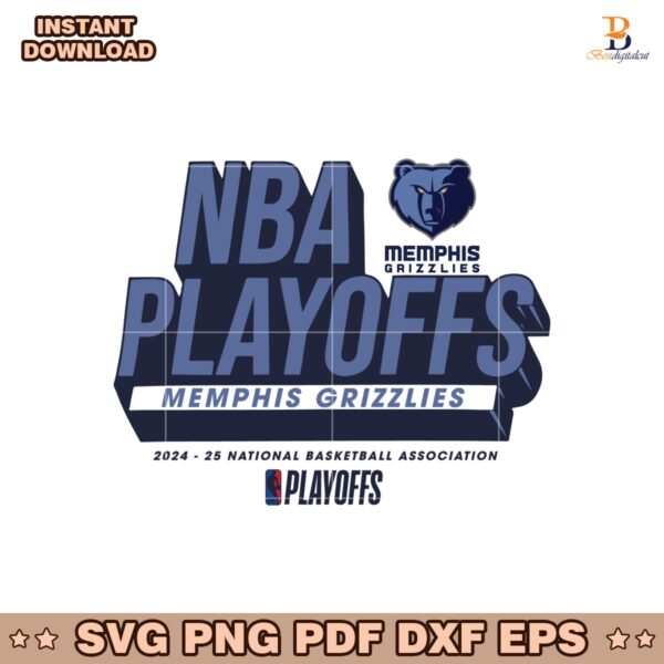 Memphis Grizzlies 2025 NBA Playoffs Participant Master Svg