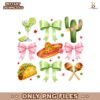 Mexican Fiesta Coquette Bow Cinco De Mayo PNG