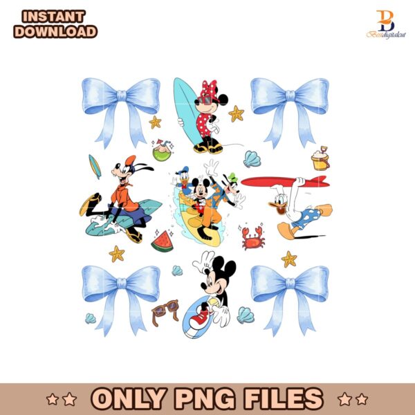 Mickey And Friends In An Exciting Summer Adventure PNG