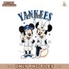 Mickey Minnie Mouse Yankees New York Baseball Disney Png